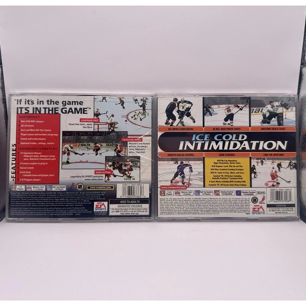NHL 97 99 Rock the Rink PlayStation 1 PS1 Games Lot Bundle Complete w Manuals